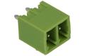 Terminal block; XY2500V-E-02P3.81; 2 ways; R=3,81mm; 9,1mm; 8A; 125V; through hole; straight; closed; green; Xinya; RoHS