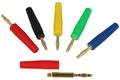 Banana plug; 2mm; 25.205.1; red; 36mm; solder; 10A; 60V; gold plated brass; PVC; Amass; RoHS