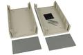 Enclosure; desktop; for instruments; G762; ABS; 158mm; 95mm; 58mm; light gray; dark gray ABS ends; Gainta; RoHS