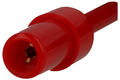 Test clip; R8-H16E-R; hook type; 1,7mm; red; 64mm; pluggable (2mm banana socket); 6A; 60V; phosphor bronze; ABS; SCI; RoHS