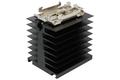 Heatsink; for 1 phase SSR; with TS15 DIN rail handle; without holes; SSRTH-82U; blackened; 1,1K/W; 82mm; 70mm; 80mm