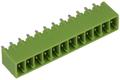 Terminal block; XY2500V-F-12P3.5; 12 ways; R=3,50mm; 7mm; 8A; 125V; through hole; straight; closed; green; Xinya; RoHS