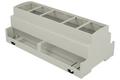 Enclosure; DIN rail mounting; ZD1010J; ABS; 178mm; 90mm; 65mm; light gray; Kradex; RoHS; black hitch 1 pc; UL94-V0