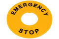 Warning circle; T14-2260; yellow; plastic; fi 22/60mm; 22mm panel mount; Onpow; RoHS