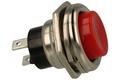 Switch; push button; PBS26CR; ON-(OFF); red; no backlight; solder; 2 positions; 2A; 250V AC; 16mm; 20mm