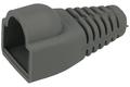 Plug cover; RJ45 8p8c; OGRJ45; for cable; straight; grey; RoHS