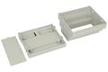 Enclosure; DIN rail mounting; Z110J; ABS; 105mm; 89mm; 65mm; light gray; 5 modules; Kradex; RoHS; plug 1 ps; screw 3/23 4 pcs; black hitch 1 pc; UL94-V0