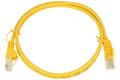 Cable; patchcord; U/UTP; CAT 5e; 1m; yellow; RJ4510Yo; stranded; CCA; round; PVC; 2x RJ45 plugs; Goobay; RoHS