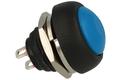 Switch; push button; PBS33BL; OFF-(ON); blue; no backlight; solder; 2 positions; 1A; 250V AC; 12mm; 14mm