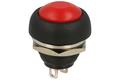 Switch; push button; PBS33R; OFF-(ON); red; no backlight; solder; 2 positions; 1A; 250V AC; 12mm; 14mm