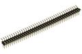 Pin header; pin; PLD80T-11; 2,54mm; black; 2x40; straight; double-row spacing 11mm; 2,5mm; 0,8/6mm; surface mount; gold plated; RoHS
