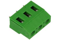 Terminal block; LE-3 AK710; 3 ways; R=7,50mm; 19mm; 20A; 300V; through hole; straight; square hole; slot screw; screw; 0,2÷2,5mm2; green; PTR Messtechnik; RoHS