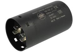 Kondensator; silnikowy (rozruchowy); 412803420 130uF-156uF; 143uF; 250V AC; fi 45,5x84mm; konektory 6,3mm; śruba bez nakrętki; Ducati; RoHS