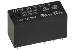 Przekaźnik; elektromagnetyczny miniaturowy; NT75-1CS; 24V; DC; 1 styk przełączny; 16A; 250V AC; do gniazda; do druku (PCB); Forward Relays; RoHS