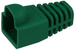 Plug cover; RJ45 8p8c; OGRJ45; for cable; straight; green; RoHS