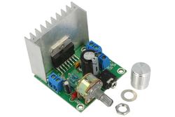 Moduł rozszerzeniowy; wzmacniacz audio; TDA7297-2x15W; 6÷18V; TDA7297; śrubowy; 2- kanałowy; 2x15W; z potencjometrem