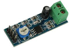 Moduł rozszerzeniowy; wzmacniacz audio; A-WA-LM386; 5÷12V; LM386; kołkowe; śrubowy; kontrolka LED