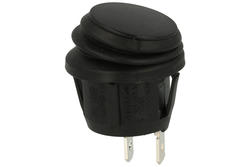 Switch; rocker; R13-112A8-02-BB; ON-OFF; 1 way; black; no backlight; bistable; 4,8x0,8mm connectors; 20mm; 2 positions; 10A; 250V AC; SCI