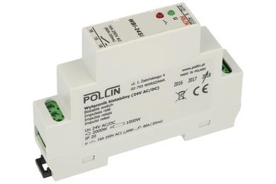 Relay; bistable; WBI-24Si; 24V; AC; DC; SPST NO; one coil; 16A; 240V AC; DIN rail type; Pollin; RoHS