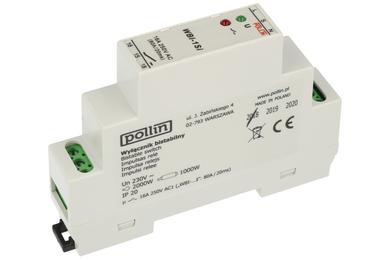 Relay; bistable; WBI-1Si; 230V; AC; SPST NO; one coil; 16A; 240V AC; DIN rail type; Pollin; RoHS
