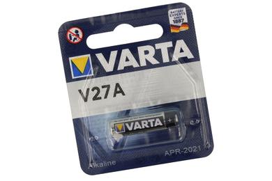 Battery; alkaline; LR27A; 12V; blister; fi 8x28mm; VARTA; LR27A