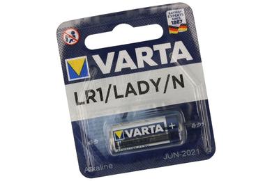 Bateria; alkaliczna; LR1/N (Lady); 1,5V; blister; fi 11,5x29,8mm; VARTA; LR1