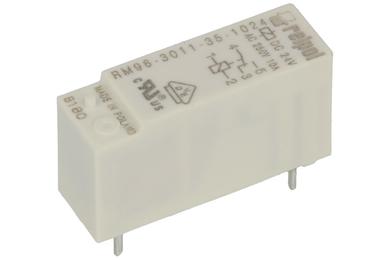 Relay; electromagnetic miniature; RM96-3011-35-1024; 24V; DC; SPDT; 8A; 250V AC; 8A; 24V DC; PCB trough hole; for socket; Relpol; RoHS