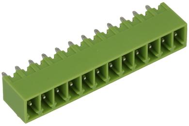 Łączówka; XY2500V-F-12P3.5; 12 torów; R=3,50mm; 7mm; 8A; 125V; przewlekany (THT); proste; zamknięta; zielony; Xinya; RoHS