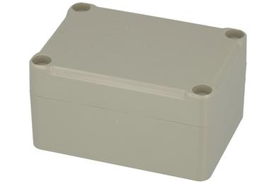 Enclosure; multipurpose; Z96JH-TM; polystyrene; 70mm; 50mm; 37mm; IP65; light gray; with brass bushing; hermetic; Kradex; RoHS