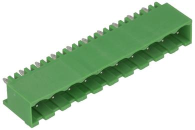 Terminal block; 2EGTVC-5,08-10P; 10 ways; R=5,08mm; 12mm; 12A; 300V; through hole; straight; closed; green; Golten; RoHS