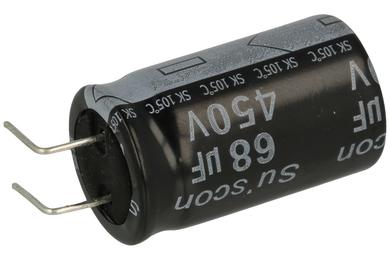 Capacitor; electrolytic; 68uF; 450V; TK; TKR680M2WL31,5H; diam.18x31,5mm; 7,5mm; through-hole (THT); bulk