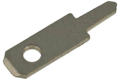 Connector; 2,8x0,5mm; flat male; uninsulated; 61-1315-21/0030; straight; through hole; tinned; 1 way