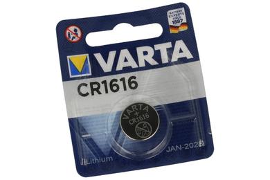 Bateria; litowa; CR1616; 3V; 55mAh; blister; fi 16x1,6mm; VARTA; 1616