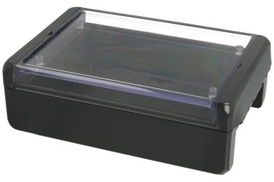 Enclosure; multipurpose; B181306 PC-V0-G 7024; polycarbonate; 191mm; 125mm; 90mm; IP67; of graphite; snap; transparent lid; Bopla; RoHS