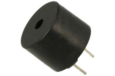 Buzzer elektromagnetyczny; HCM1212X; 85 dB (d=0,1m); 9÷15V; 30mA; fi 12mm; 2,2kHz; przewlekany (THT); 5; ciągły; z generatorem; piny; 9,5mm; RoHS