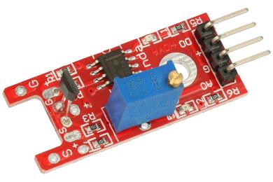 Extension module; Hall S49E sensor; A-S49E; 5V; pin strips; LM393 comparator; LED light