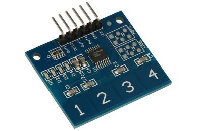 Extension module; touch keyboard sensor; A-CZKD-4P; 3÷5V; pin strips; 4 buttons