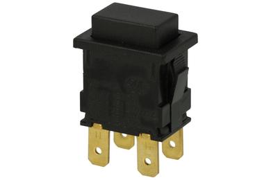Switch; push button; H8350ABBB; ON-OFF; black; no backlight; 4,8x0,8mm connectors; 2 positions; 16A; 250V AC; 12,9x19mm; 26mm; Arcolectric