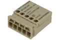 Socket; Han DD; 09140052601; 5 ways; polycarbonate; straight; for cable; crimped; 16A; 230V; white; Harting; RoHS