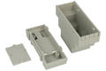 Enclosure; DIN rail mounting; Z106J; ABS; 35mm; 90mm; 65mm; light gray; 2 modules; Kradex; RoHS; black hitch 1 pc; UL94-V0