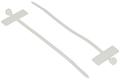 Ties; for cables with label; BMT21025; 100mm; 2,5mm; natural; 100pcs.; BM Group