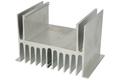 Heatsink; P4357/8; without holes; plain; 80mm; H; 124mm; 80mm; Firma Piekarz