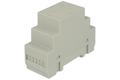 Enclosure; DIN rail mounting; Z106J; ABS; 35mm; 90mm; 65mm; light gray; 2 modules; Kradex; RoHS; black hitch 1 pc; UL94-V0