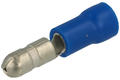 Konektor; 4mm; rurkowa wsuwka; izolowany; KMOB4; niebieski; proste; na przewód; 1,5÷2,5mm2; zaciskany; 1 tor