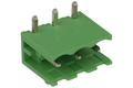 Terminal block; XY2500R-C-03P; 3 ways; R=5,08mm; 8,4mm; 12A; 300V; through hole; angled 90°; open; green; Xinya; RoHS