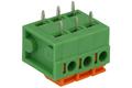 Terminal block; screwless; GT142R-5.08-03P-14-00AH; 3 ways; R=5,08mm; 14mm; 10A; 250V; through hole; straight; round hole; spring; 0,34÷1,5mm2; green; Golten; RoHS