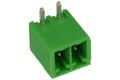 Terminal block; STL1550/2-GH; 2 ways; R=3,50mm; 7mm; 8A; 300V; through hole; angled 90°; closed; green; PTR Messtechnik; RoHS