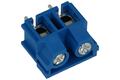 Terminal block; DG360-7.5-02P; 2 ways; R=7,50mm; 12,7mm; 15A; 300V; through hole; straight; round hole; cross screw; screw; horizontal; 2,5mm2; blue; Degson; RoHS