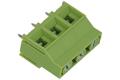 Terminal block; XY130-3P 9.50; 3 ways; R=9,50mm; 21,5mm; 16A; 250V; through hole; straight; lift type; square hole; slot screw; screw; horizontal; 0,5÷4mm2; green; Xinya; RoHS