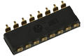 Switch; DIP switch; 8 ways; flat; DMR-08TT/R; black; surface mount; h=3mm; 25mA; 24V DC; white; DIP; RoHS